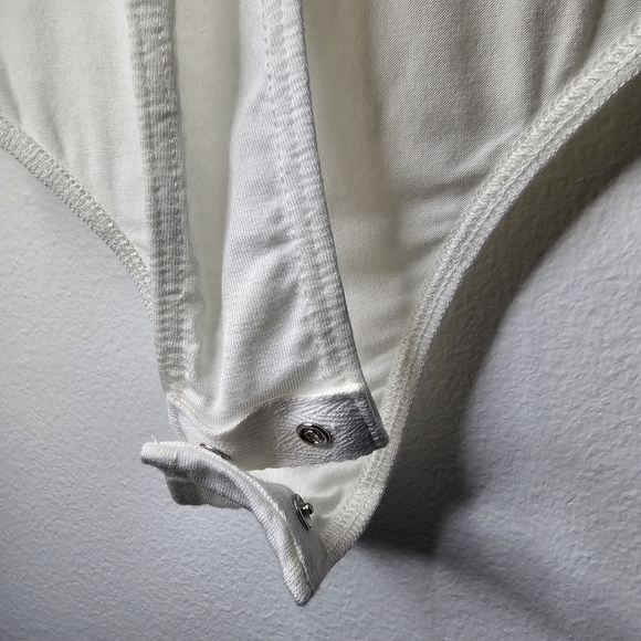 Lulus Cali Cantina White Lace Bodysuit Sz L - Picture 13 of 16